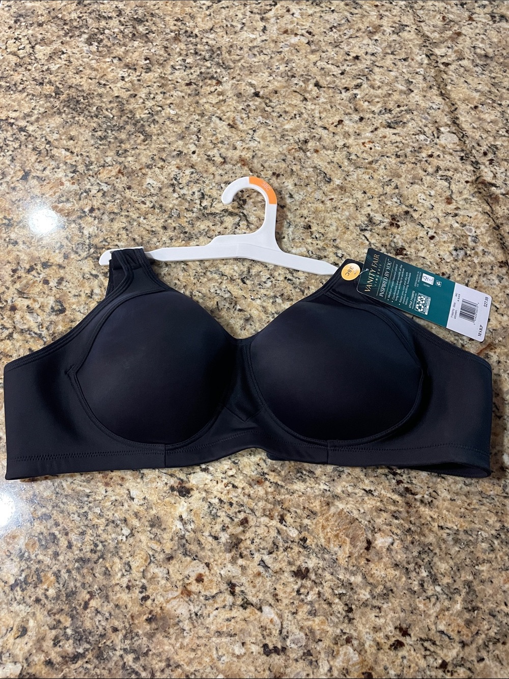 Vanity Fair Black Seamless Full Support Underwire Bra